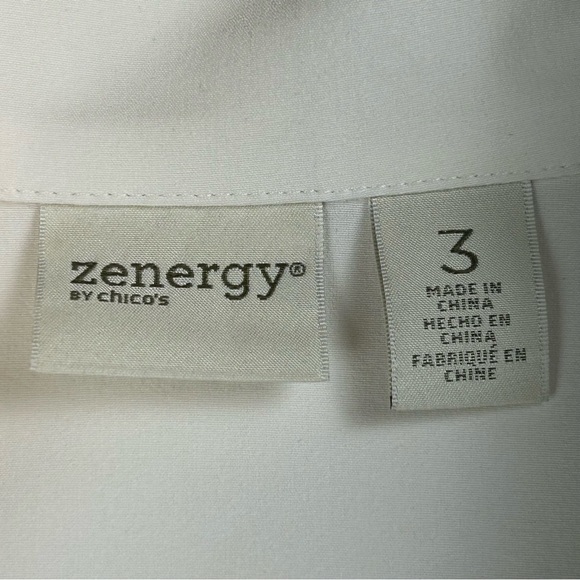 Zengery by Chicos White Light Weight Jacket - Picture 11 of 12